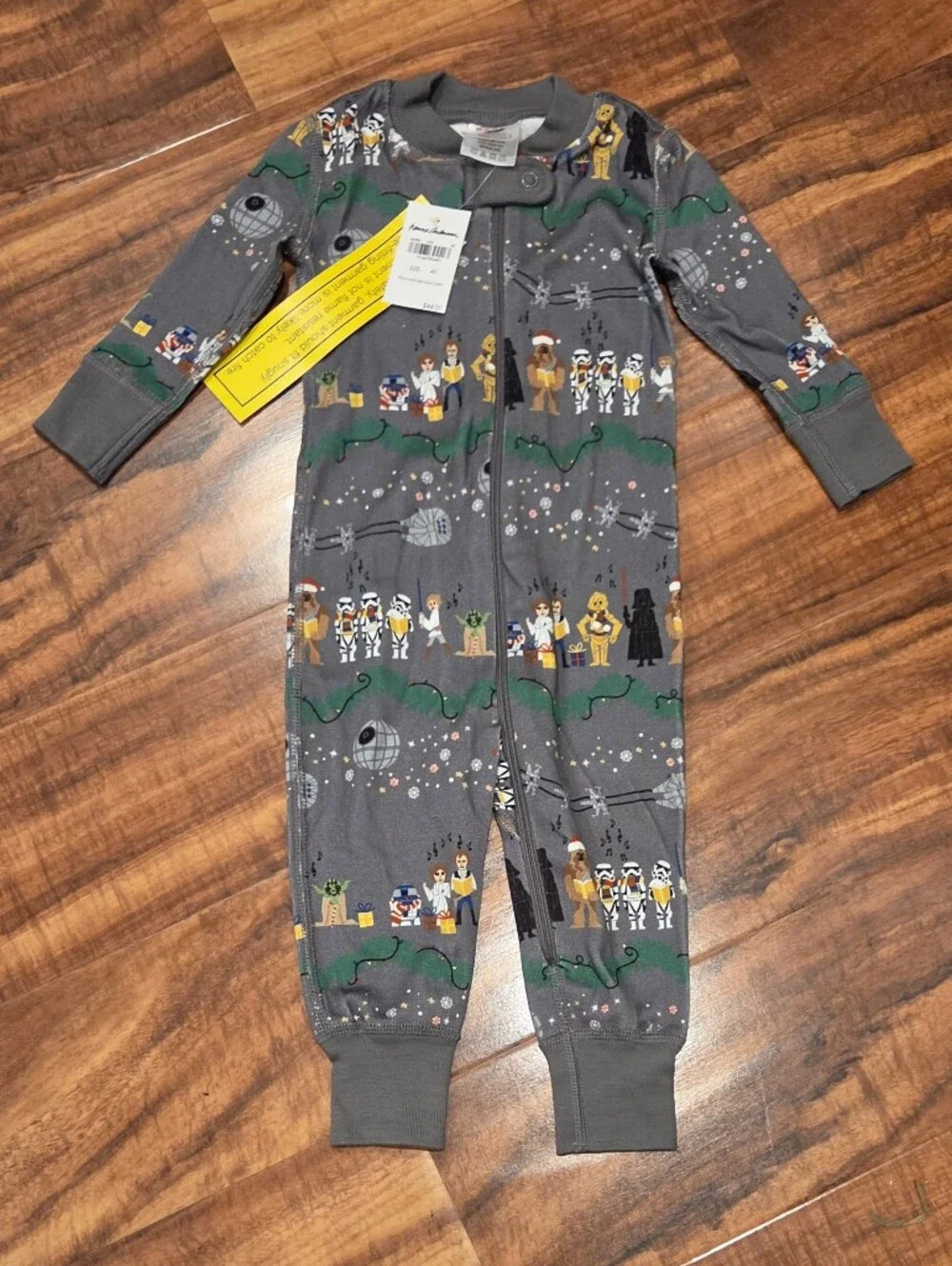 Hanna Andersson NWT 3-6 Months Star Wars Holiday One-piece Pj Romper